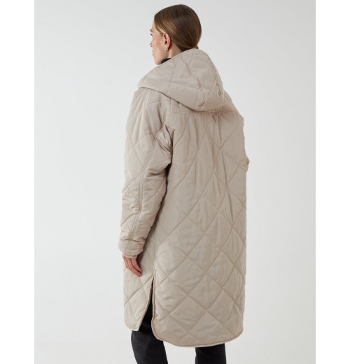 Diamond Quilted Coat