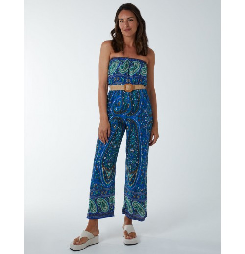 Belted Bandeau Jumpsuit