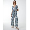 Abstract Honeycomb Cross Over Jumpsuit