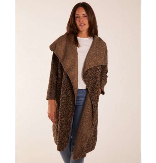 Wool Like Waterfall Cardigan Coat