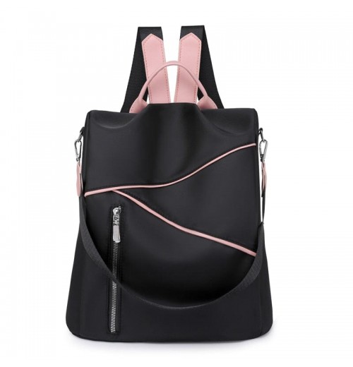 Backpack With Back Zip Pocket