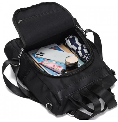 Hidden Zipper Backpack Purse